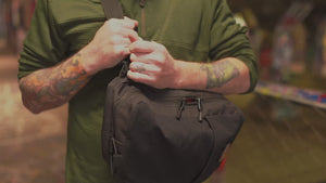 The Rip-Cord featured on the Stay-Strapped Sling provides instant access to your most critical gear.